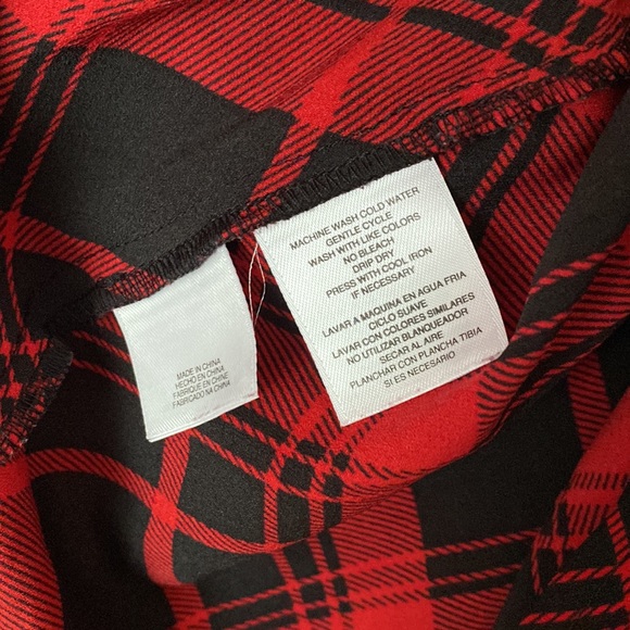 Anne Klein sleeveless plaid tie front top size small - Picture 6 of 6